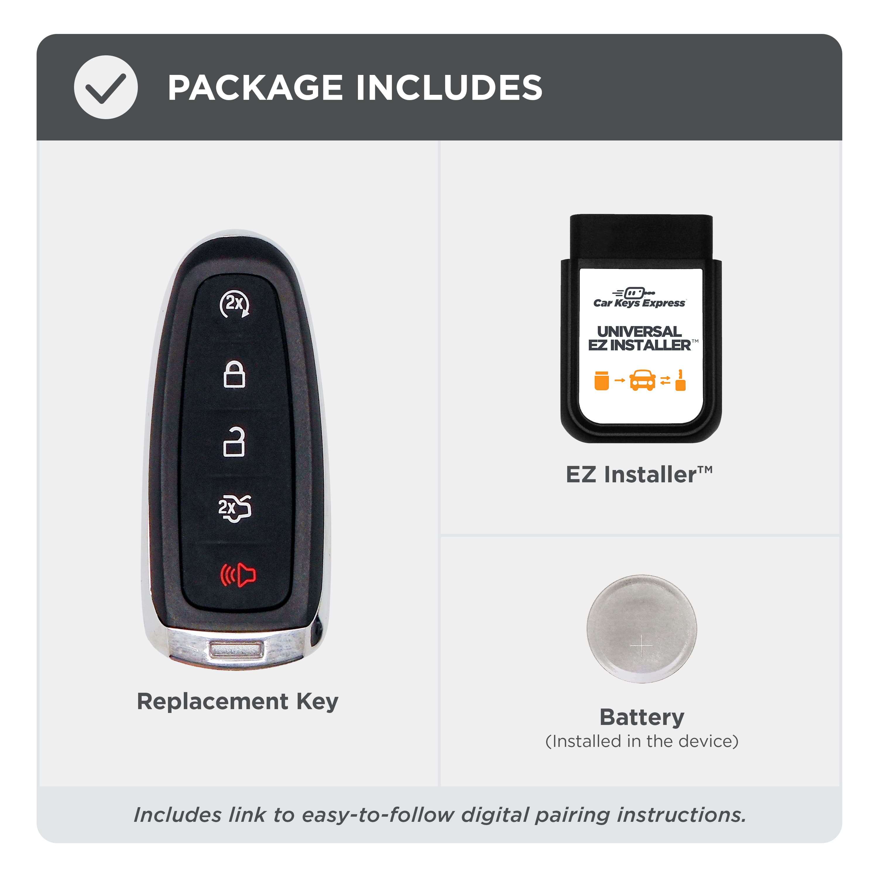 Ford Smart Key Package Contents