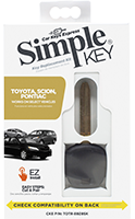 Toyota, Scion, & Pontiac Key